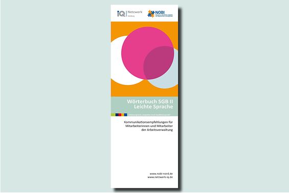 Cover der Broschüre "Wörterbuch SGB II – Leichte Sprache"