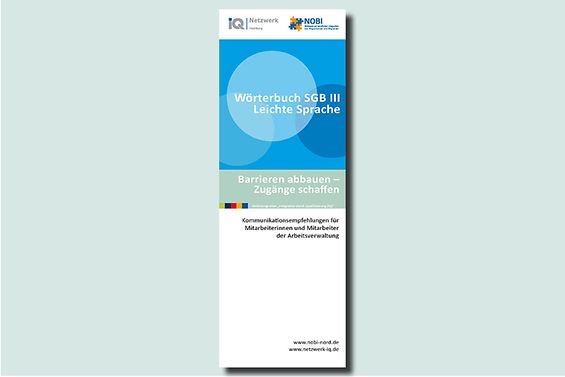 Cover der Broschüre "Wörterbuch SGB III – Leichte Sprache"
